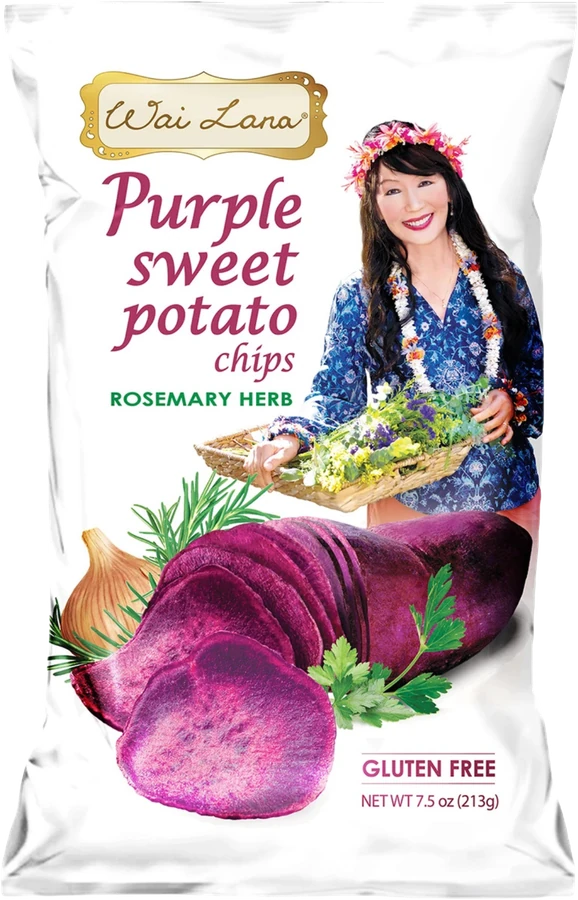 Purple Sweet Potato Chips: Rosemary Herb