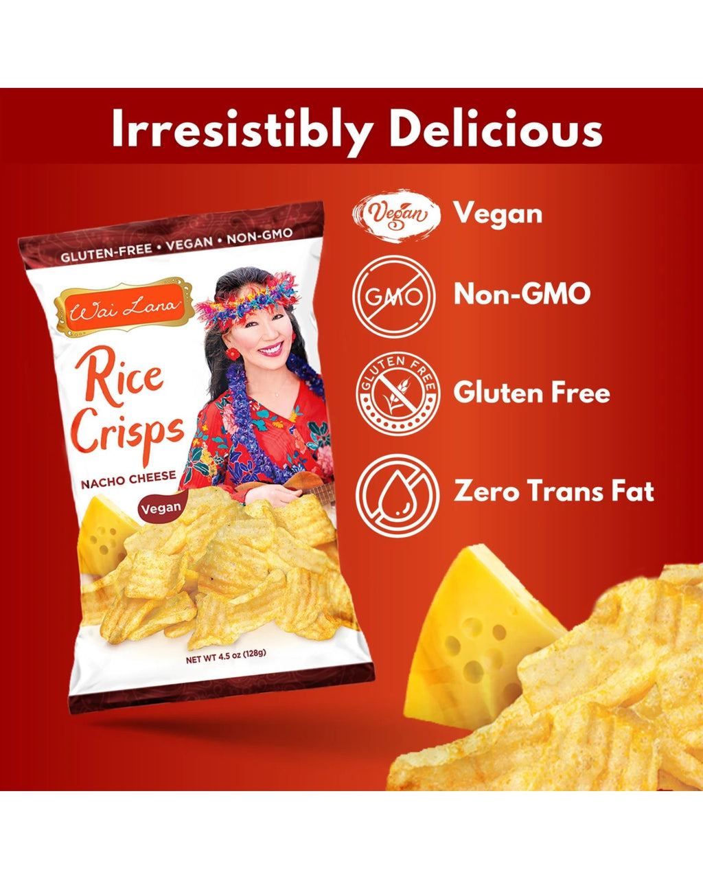 Rice Crisps : Nacho Cheese (Vegan)