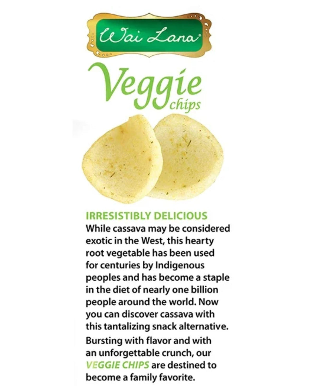 Wai Lana Veggie Chips: Herb & Garlic