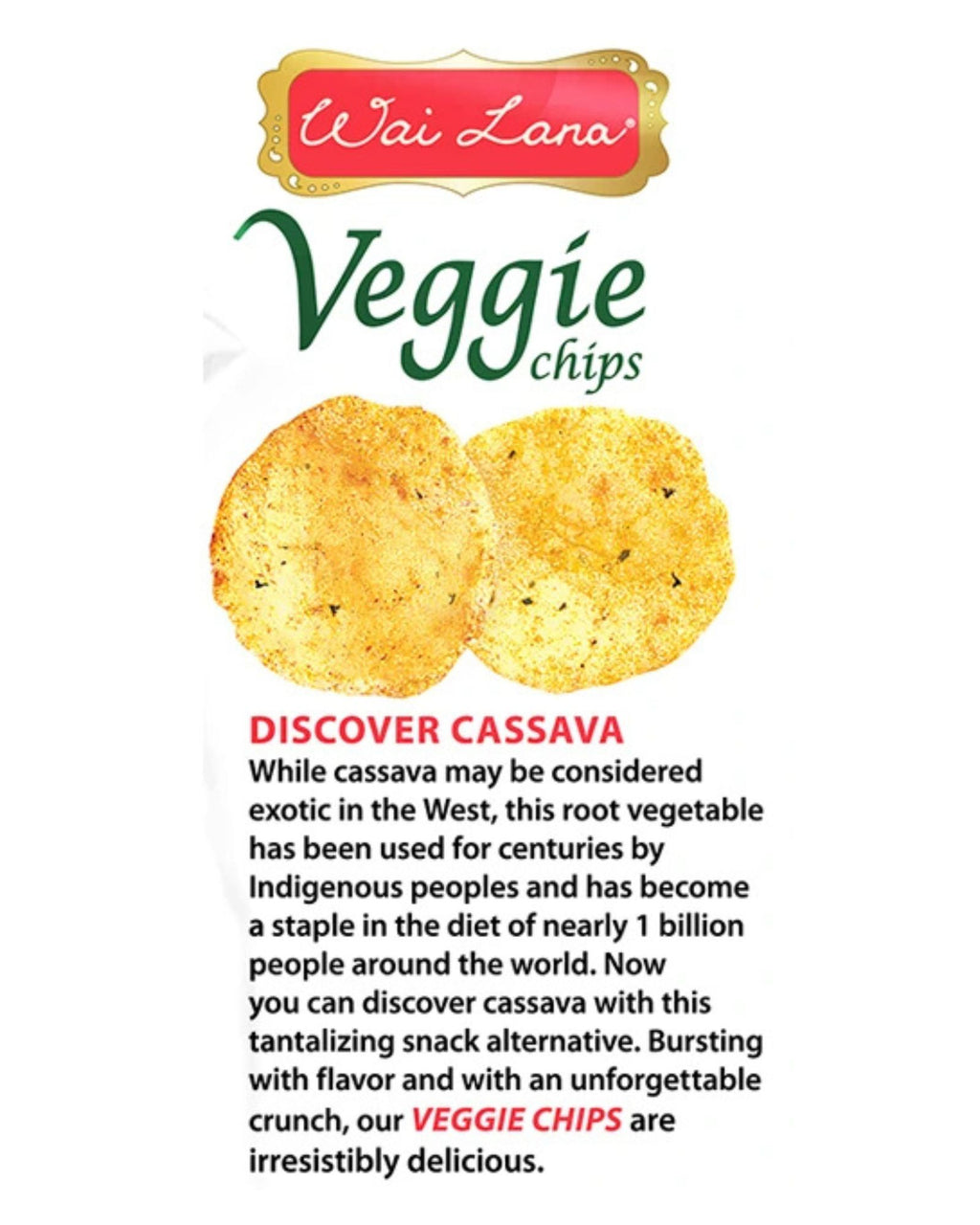 Wai Lana Veggie Chips: Roasted Vegetable