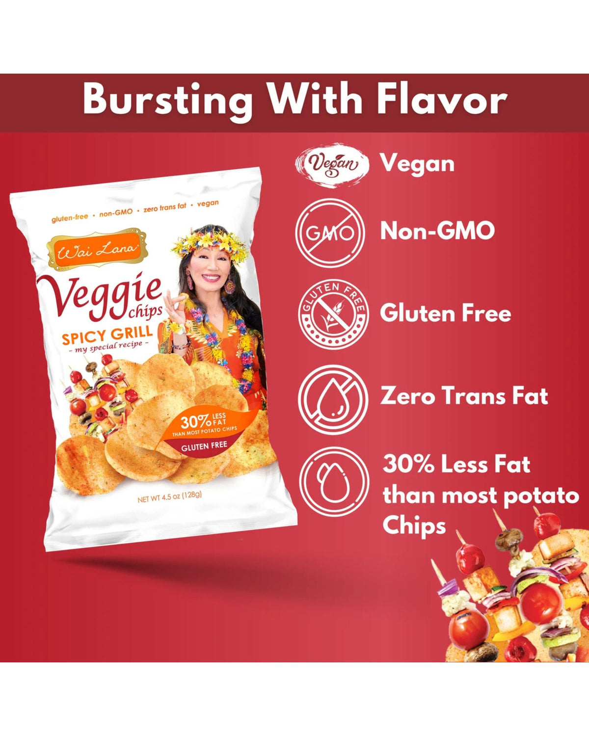 Wai Lana Veggie Chips: Spicy Grill