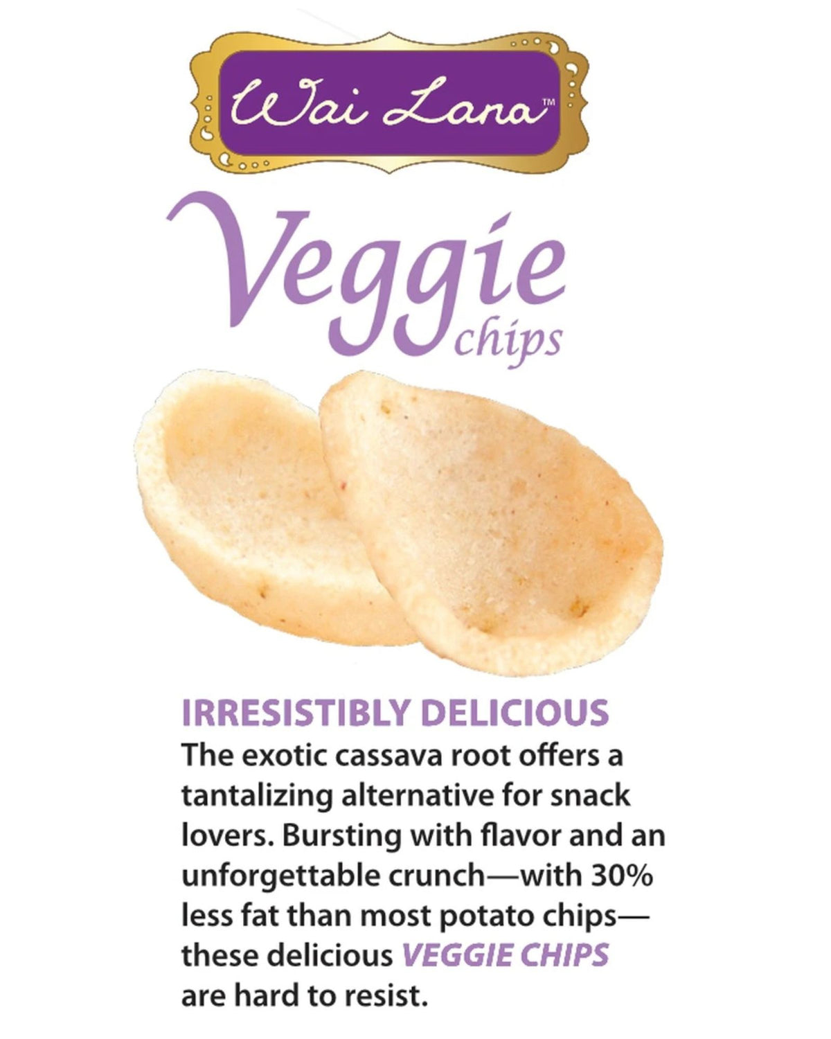 Wai Lana Veggie Chips: Sea Salt & Vinegar
