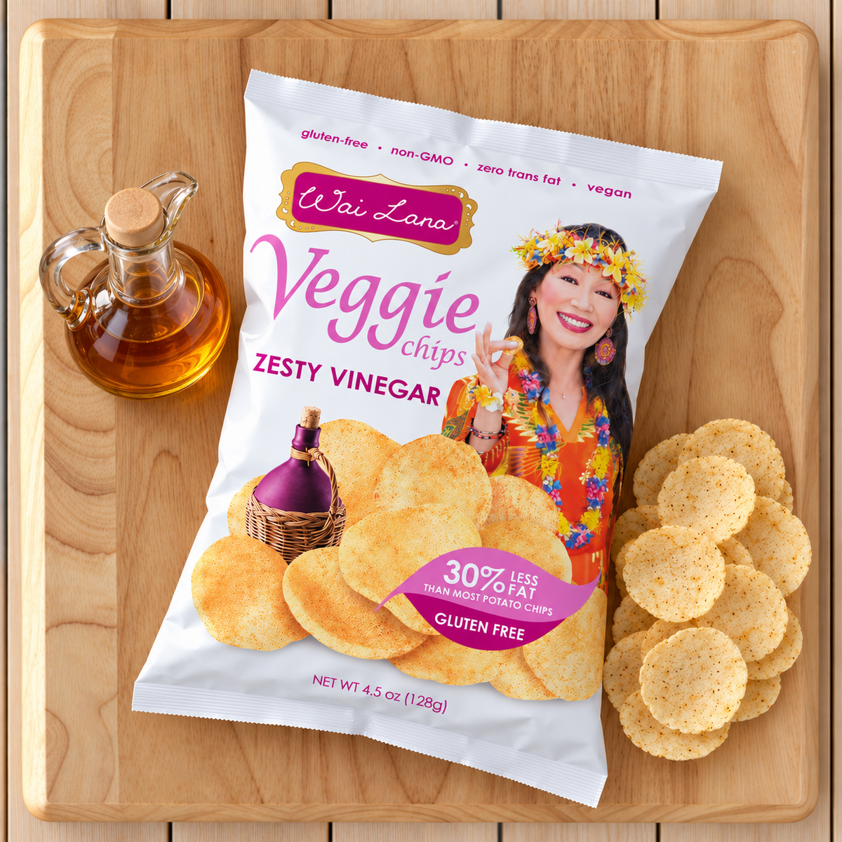Wai Lana Veggie Chips: Zesty Vinegar